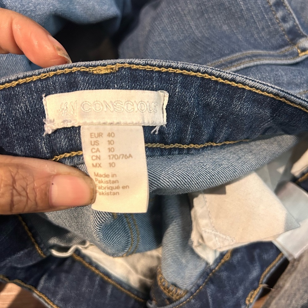 H&M Conscious Dark Blue Denim Jeans